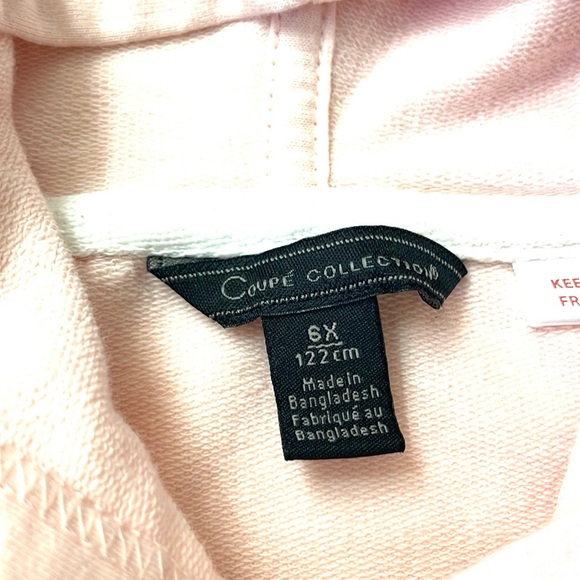 Coupe Collection “Girls Are The Future” Hooded Tunic, Size 6X - Picture 4 of 6